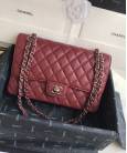 Сумка Classic Flap Bag Caviar Medium Bordeaux